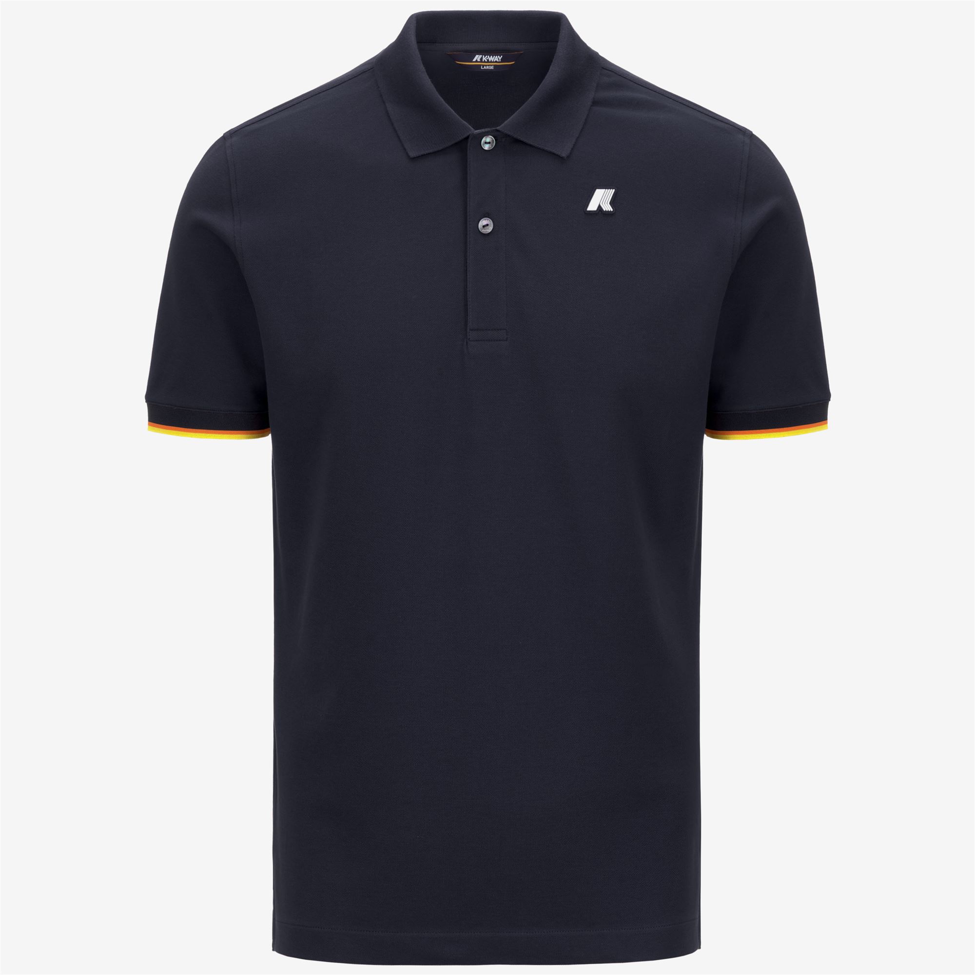 K-Way Uomo Blu - Polo In Cotone Ed Elastan - Tops - S - Immagine 3