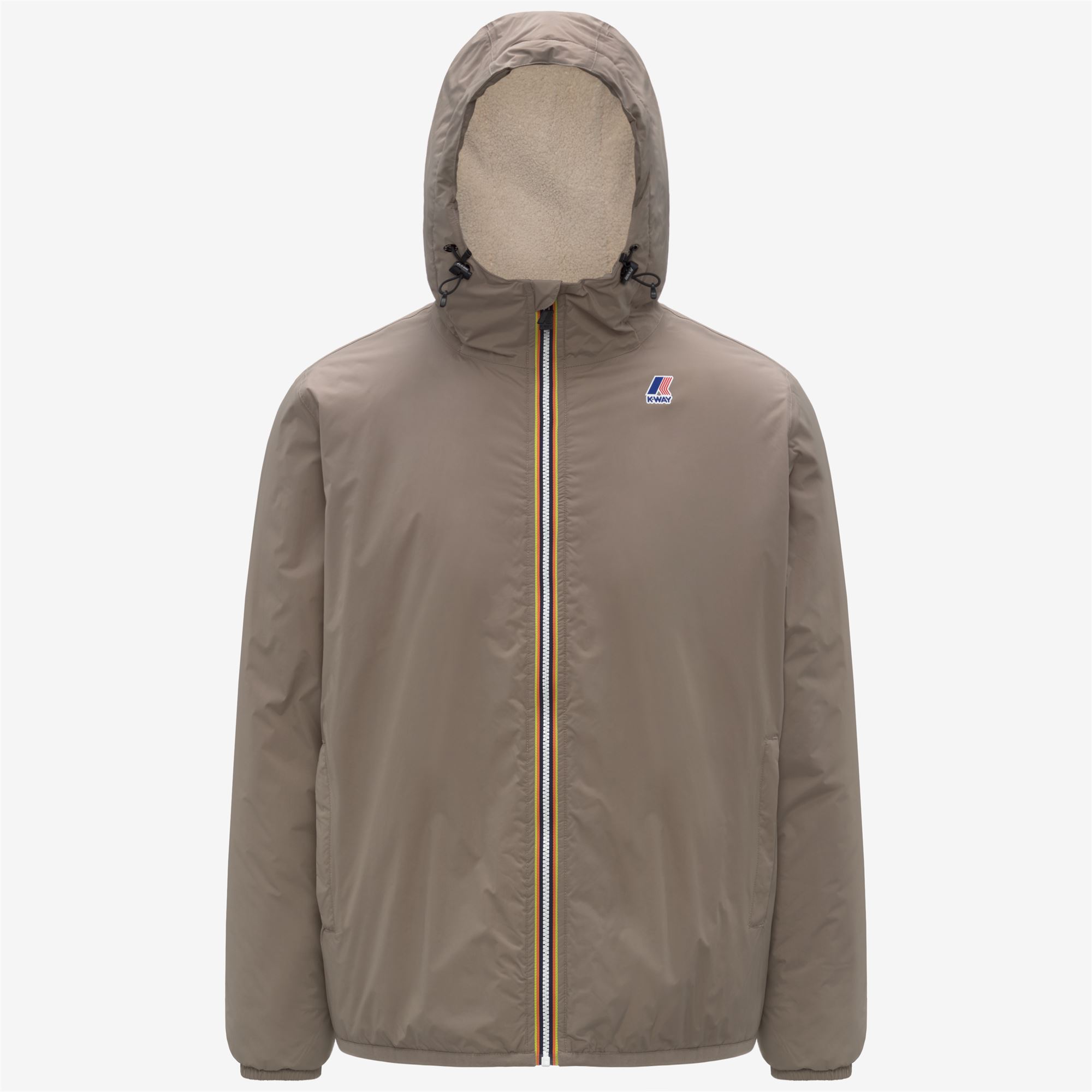 K-Way Uomo Beige Giacche, M, New, - Immagine 3