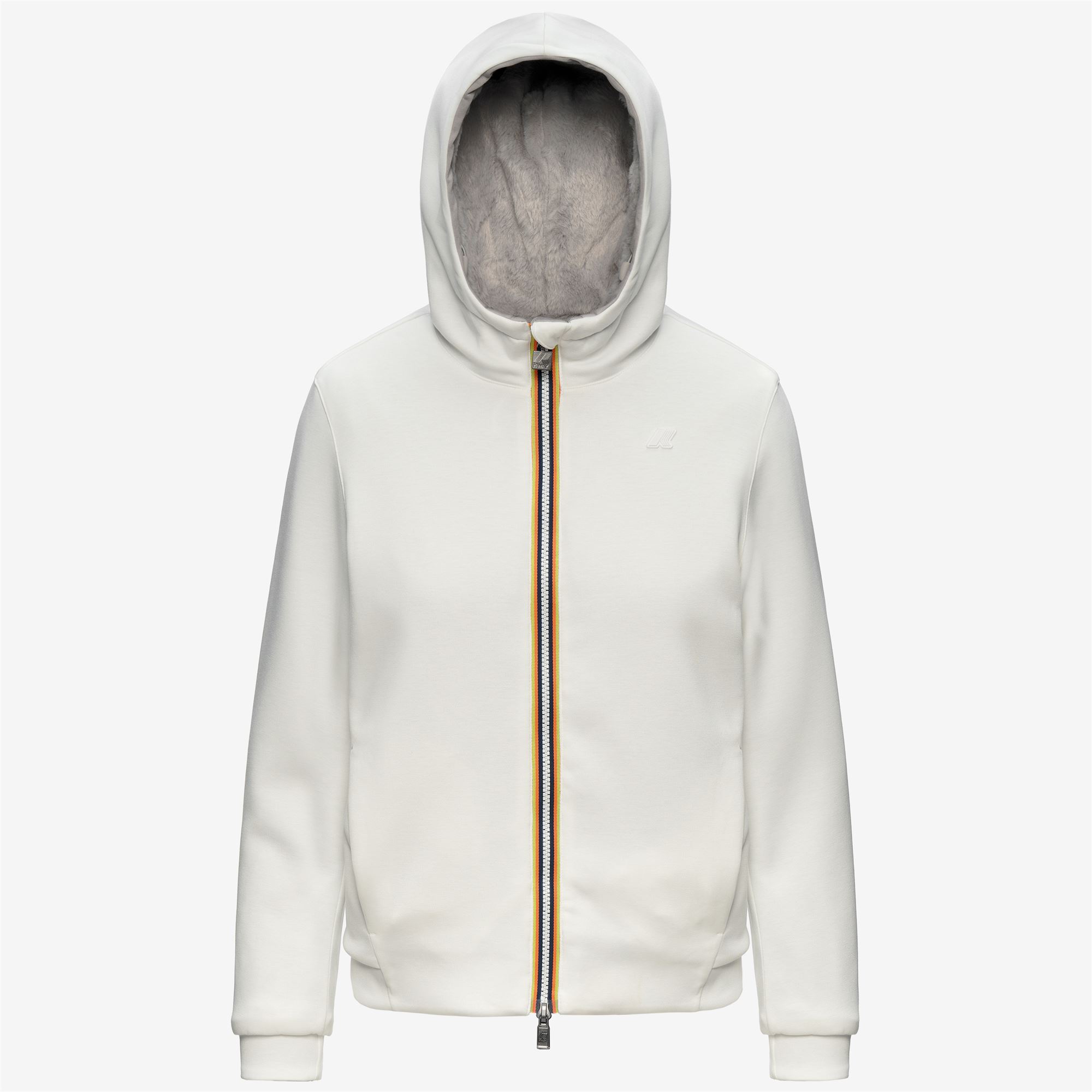 K-Way Donna Bianco - Deva Light Spacer Fur Double - Sweatshirts & Hoodies - M - Immagine 4