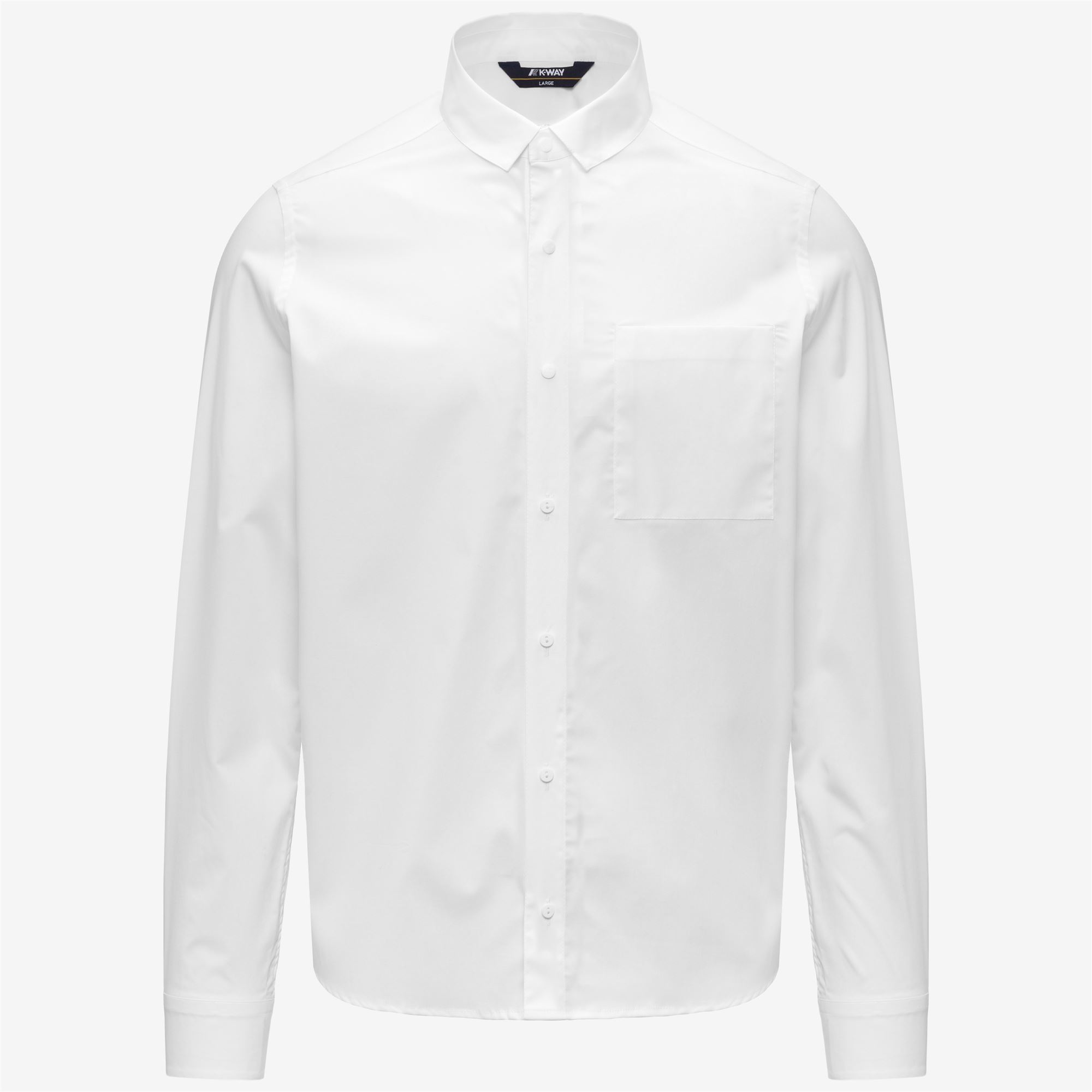 K-Way Uomo Bianco Damir St Poplin No Iron - Classico Camicie - Classico Camicie - M