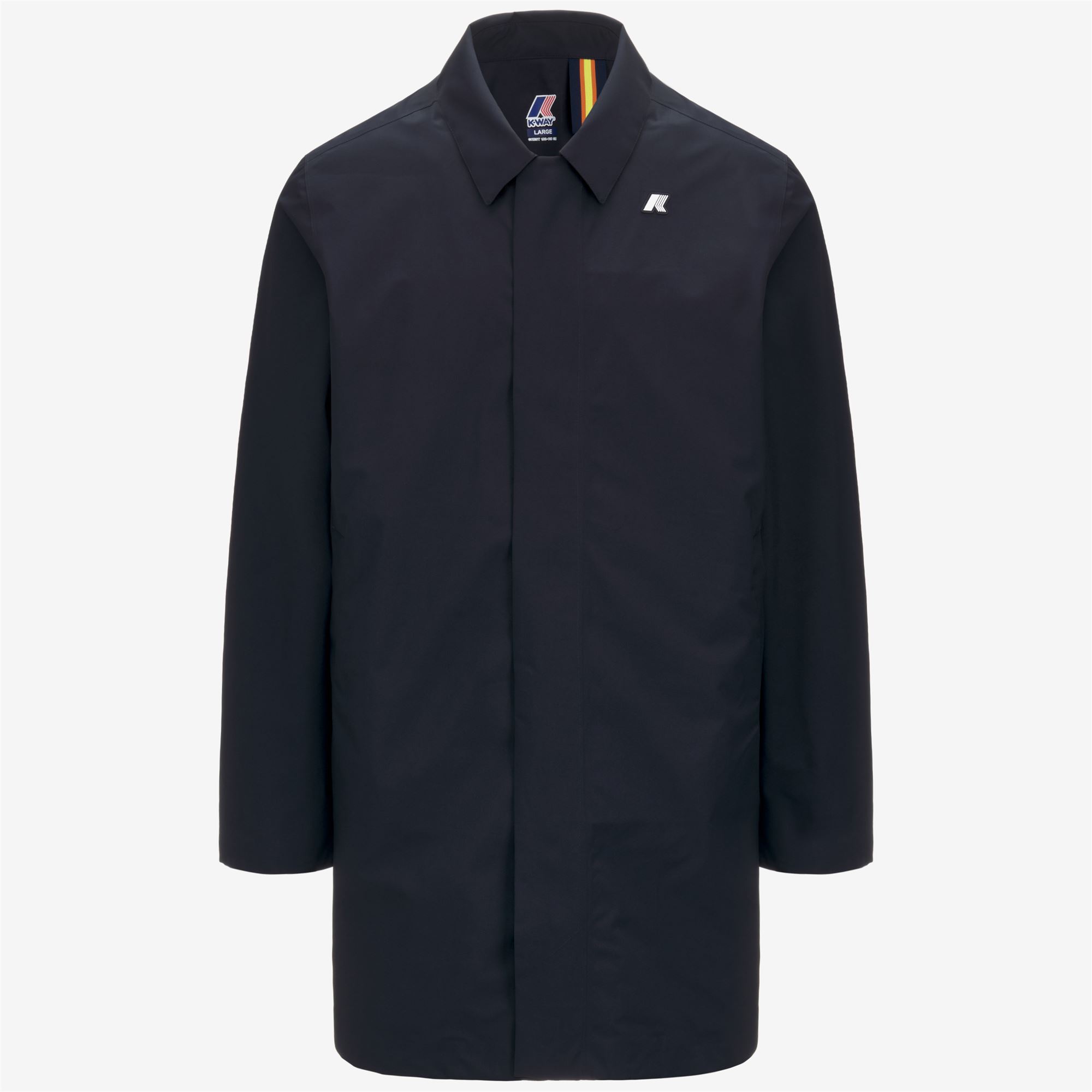 K-Way Uomo Blu Kenley Stretch 2L - Lunghezza 3/4 Giacche - Lunghezza 3/4 Giacche - L
