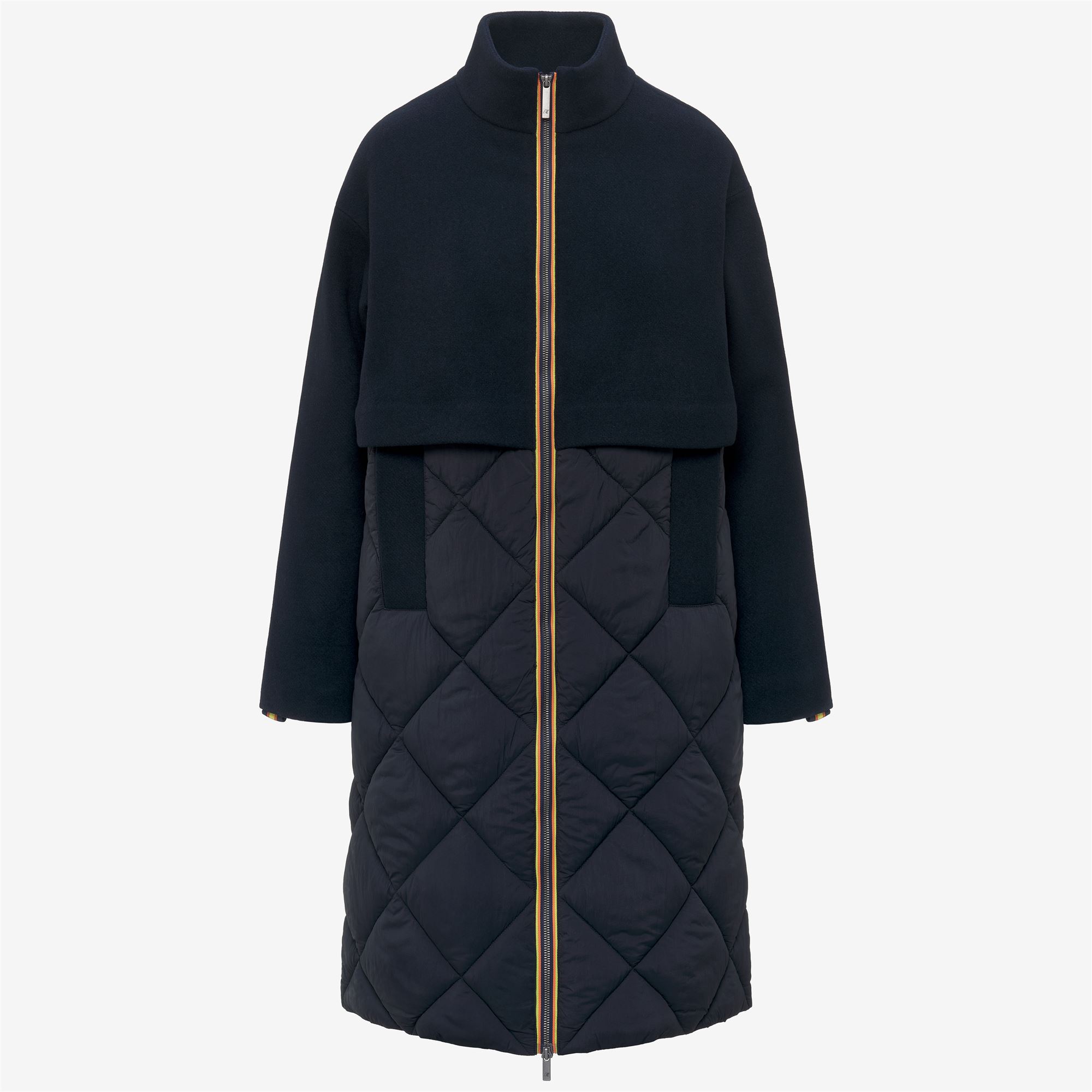 K-Way Donna Blu Mindy Wool Nylon Warm - Lunghezza 3/4 Giacche - Lunghezza 3/4 Giacche - M