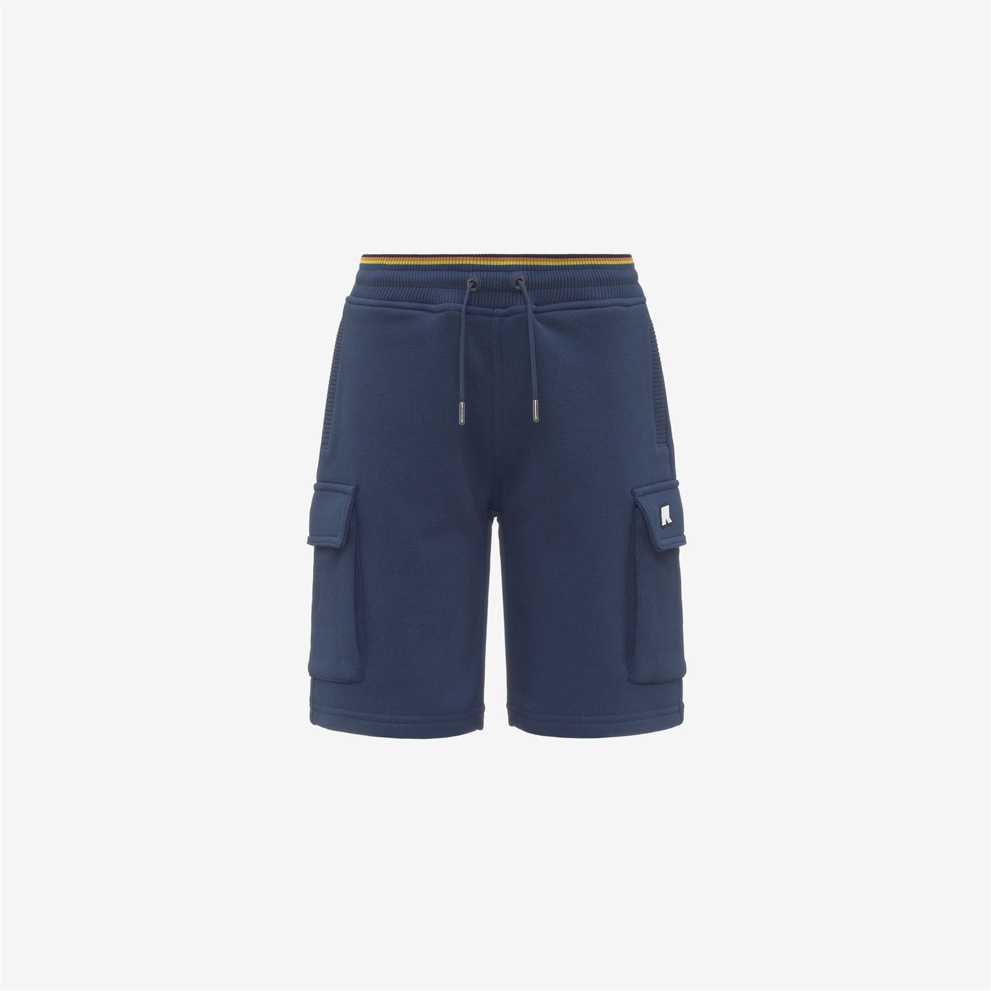 K-Way Unisex Blu P. Erik Stripes French Terry - Short Sportivi Shorts - Short Sportivi Shorts - 4Y