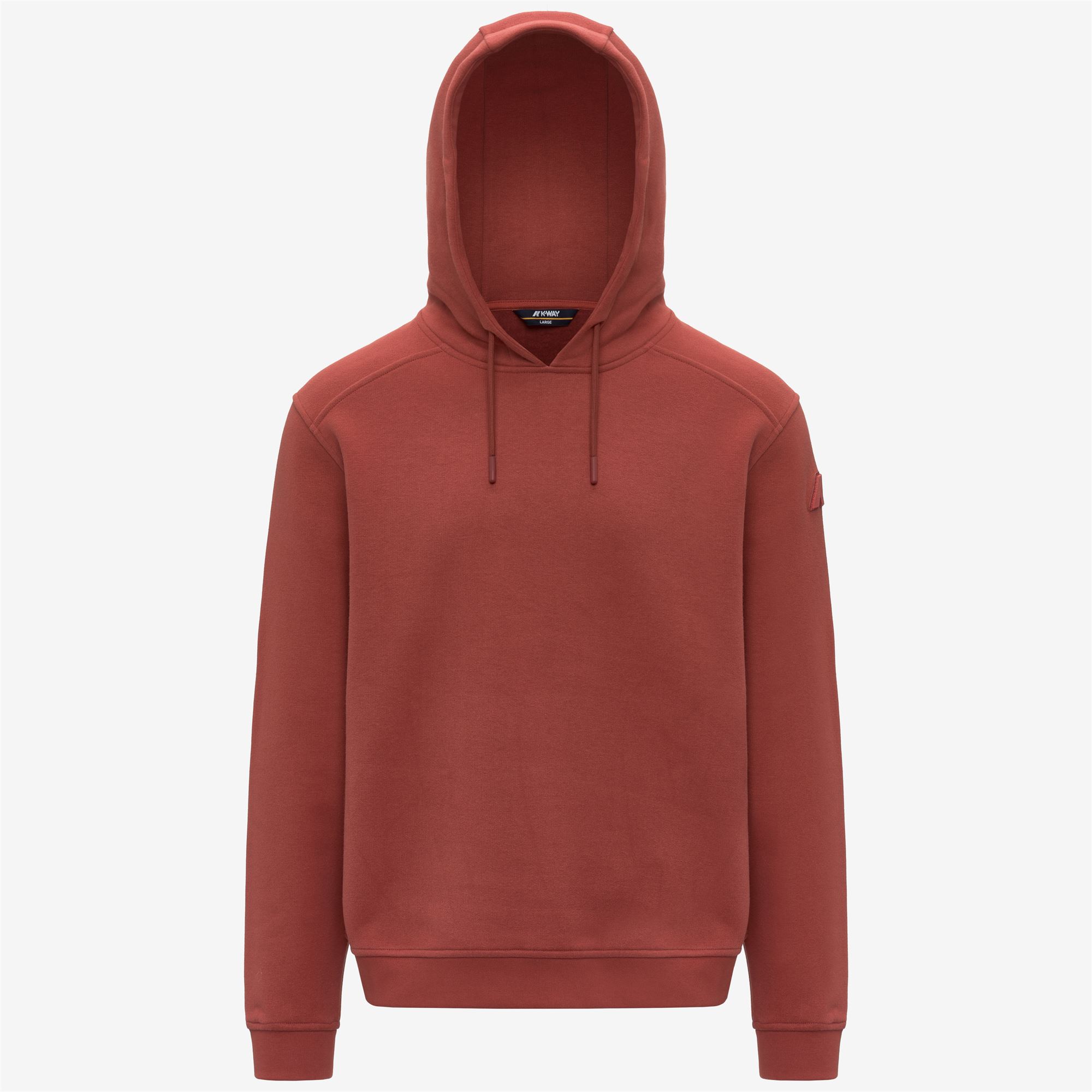 K-Way Uomo Rosso - Felpa Con Cappuccio Lorleo In Cotone E Cashmere - Sweatshirts & Hoodies - M - Immagine 2