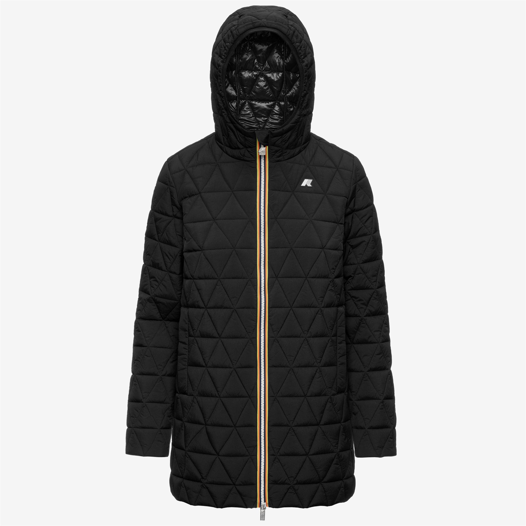 K-Way Donna Nero - Giacca Calda Trapuntata A Rombi Sophie - Jackets - S - Immagine 3
