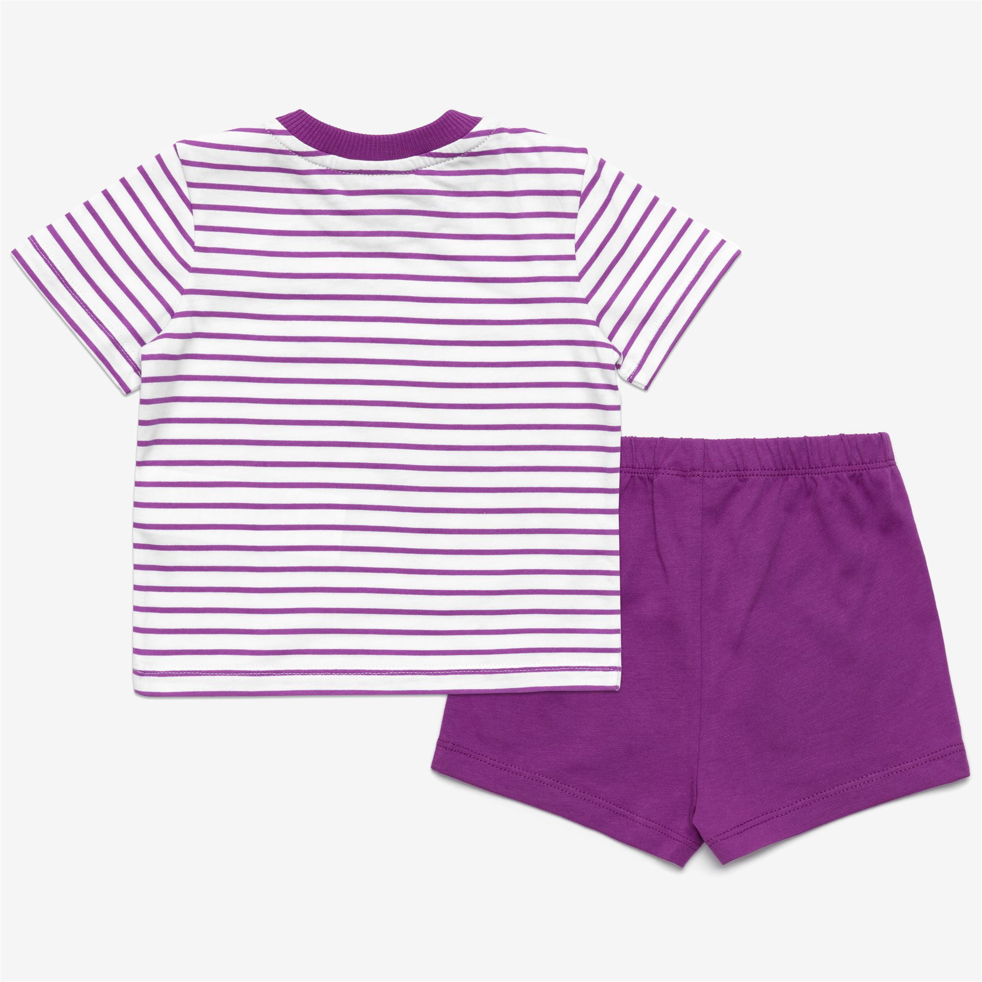 K-Way Unisex Viola E. Pete Set Stripes Jersey - Pantaloncini / T Set - Pantaloncini / T Set - 12M