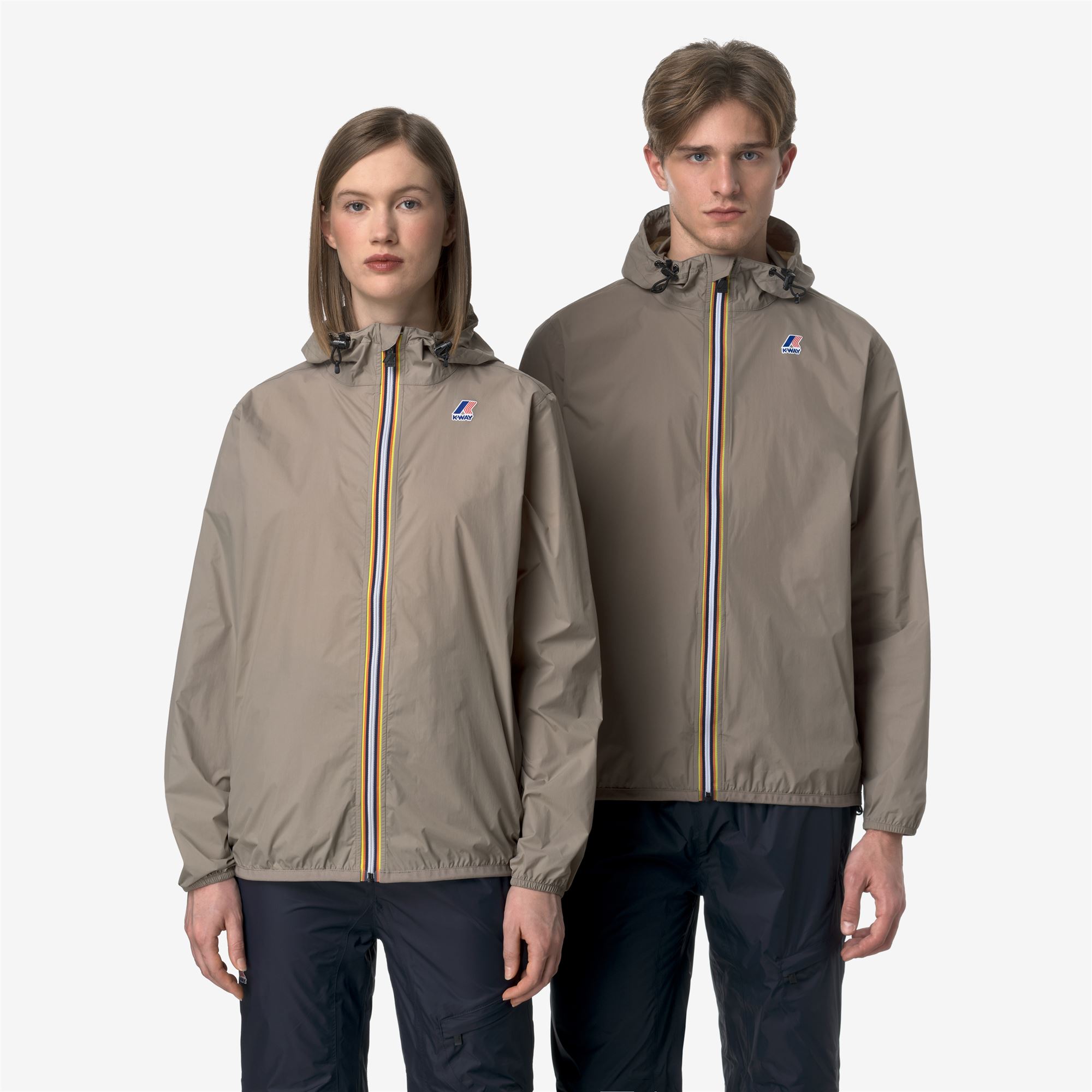 K-Way Uomo Beige - Giacca Leggera - Jackets - L - Immagine 3