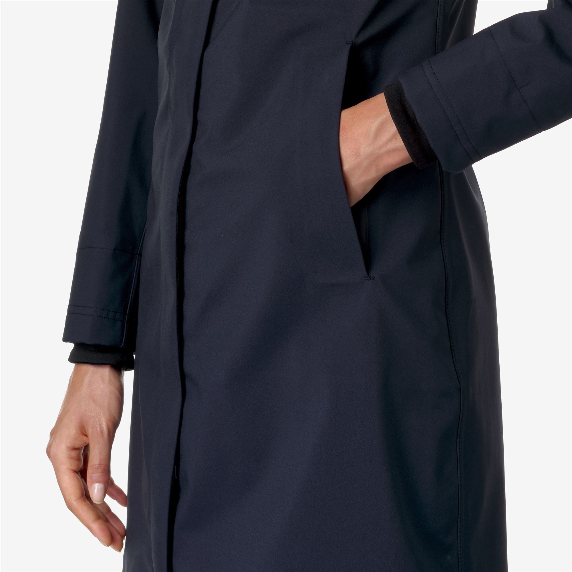 K-Way Donna Blu Stephy Bonded - Lunghezza 3/4 Giacche - Lunghezza 3/4 Giacche - Xs