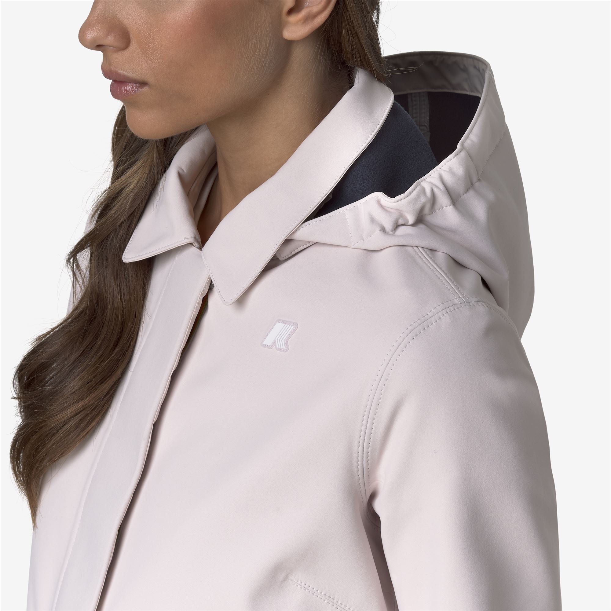 K-Way Donna Blu Mathy Bonded - Lunghezza 3/4 Giacche - Lunghezza 3/4 Giacche - L
