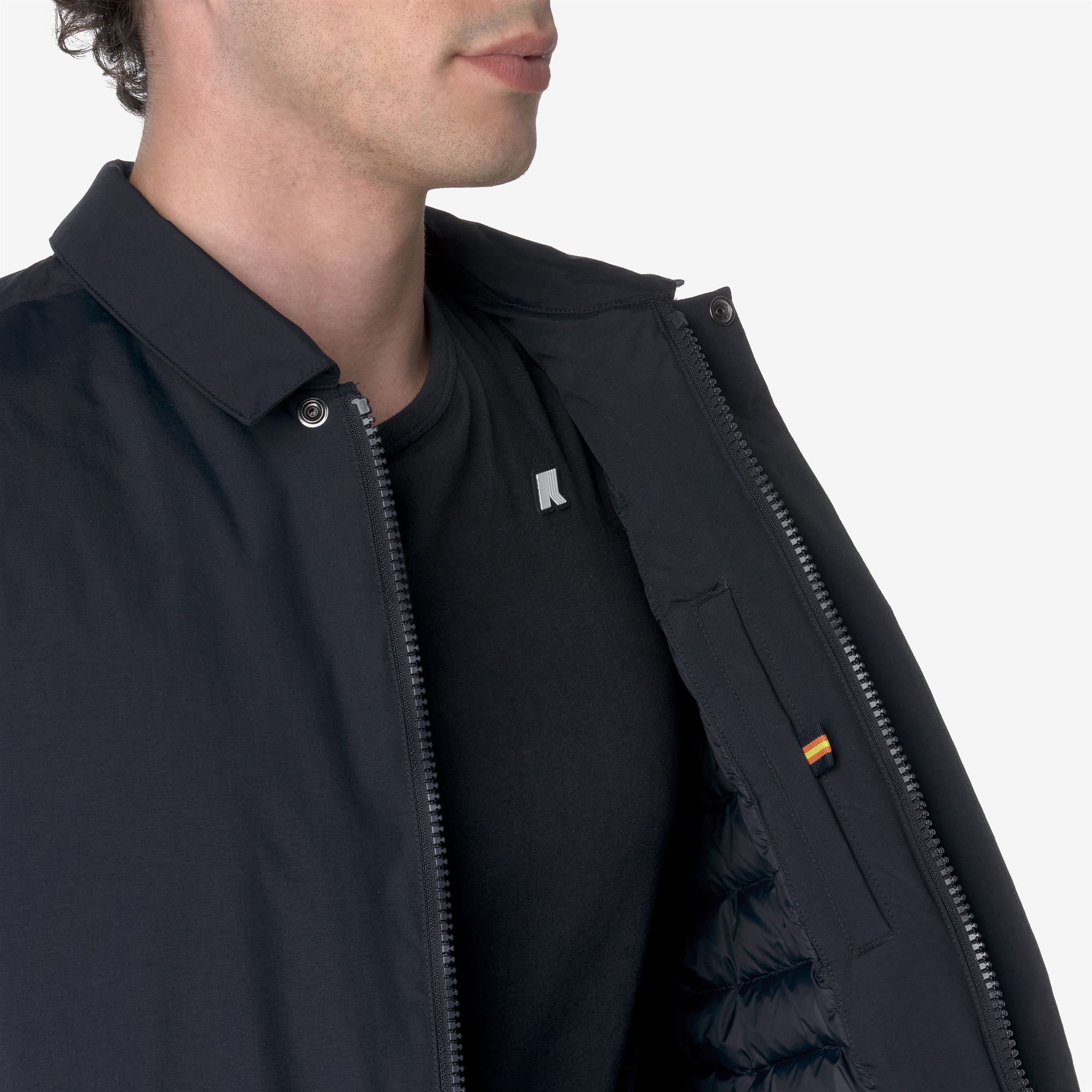 K-Way Uomo Blu - Giacca Impermeabile Antivento - Jackets - L - Immagine 2