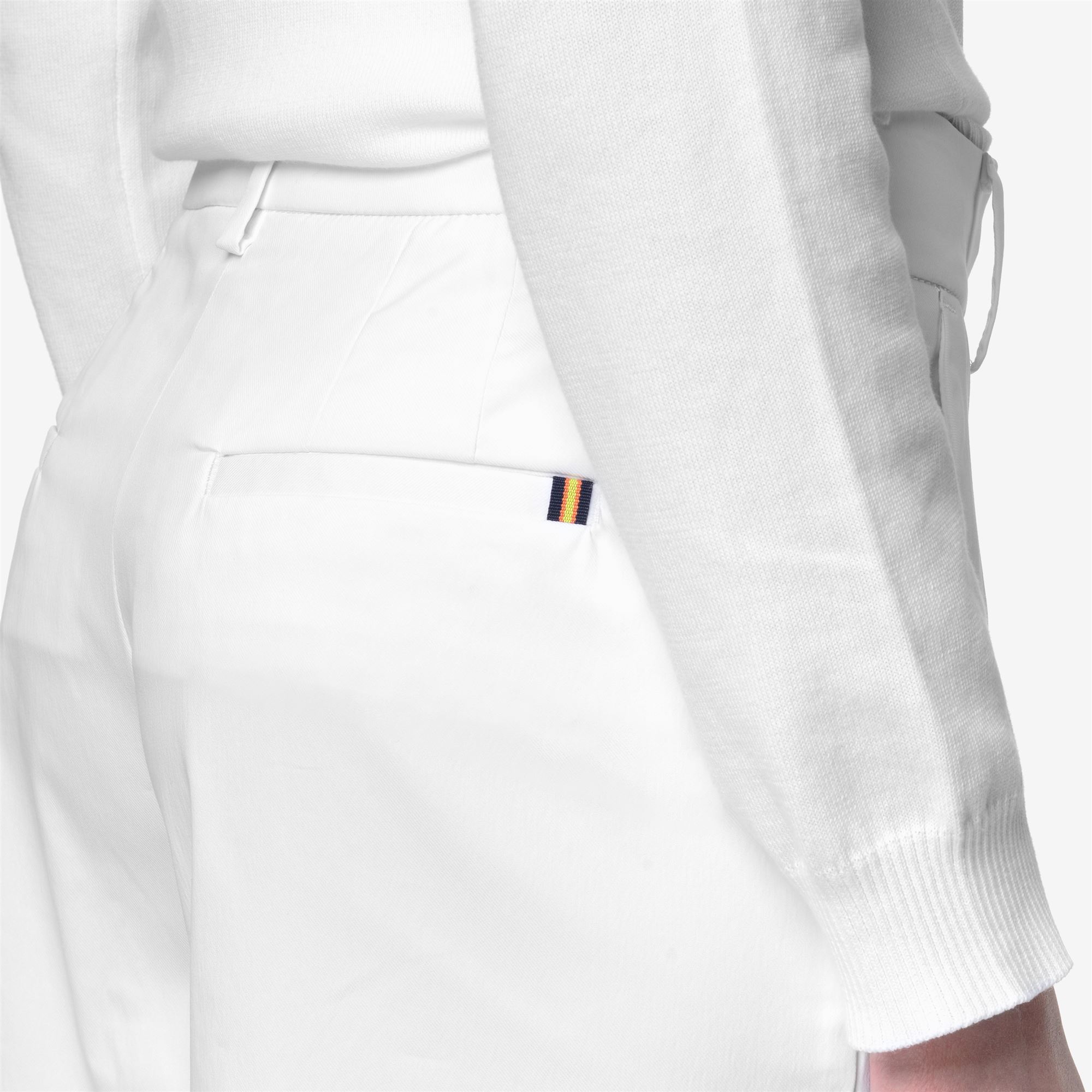 K-Way Donna Bianco Tya Twill Tech - Chino Pantaloni - Chino Pantaloni