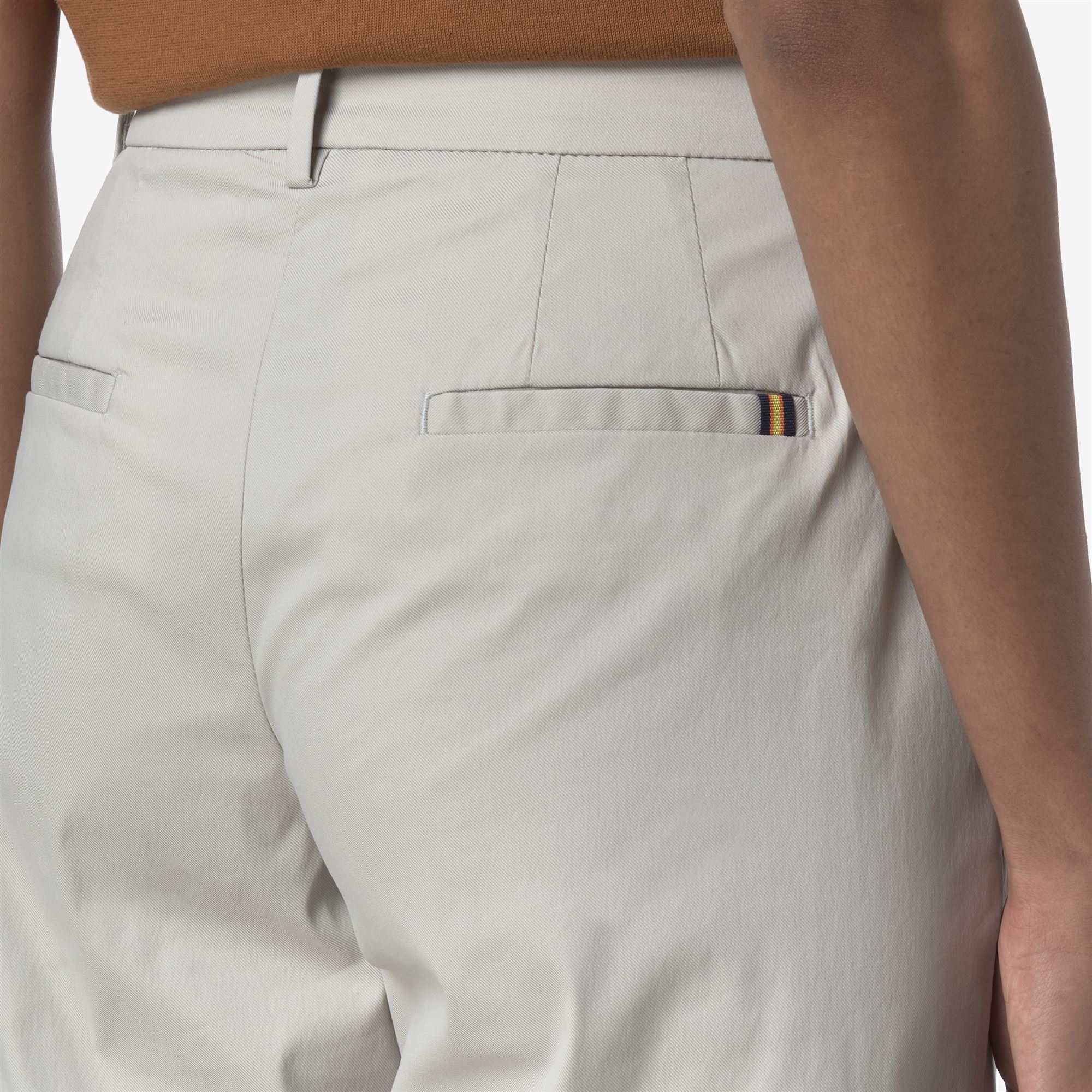 K-Way Donna Beige Tya Twill Tech - Chino Pantaloni - Chino Pantaloni