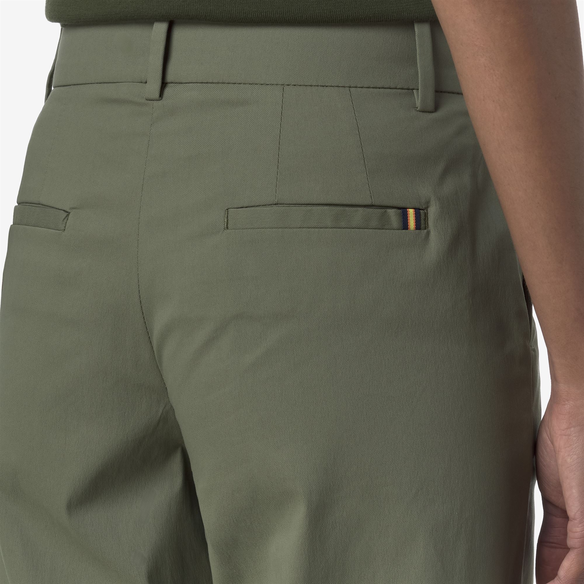 K-Way Donna Verde Tya Twill Tech - Chino Pantaloni - Chino Pantaloni