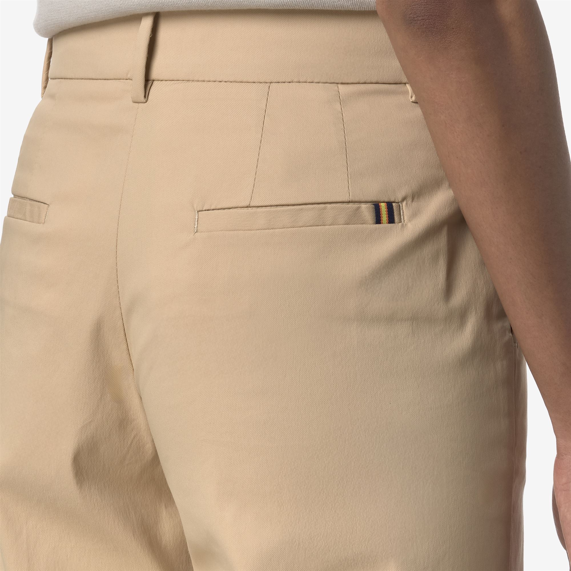 K-Way Donna Beige Tya Twill Tech - Chino Pantaloni - Chino Pantaloni