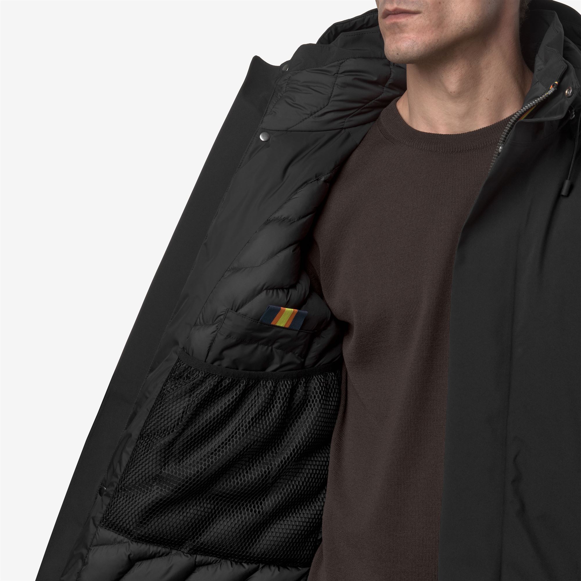 K-Way Uomo Thomal Bonded Padded - Lunghezza 3/4 Giacche - Lunghezza 3/4 Giacche - L