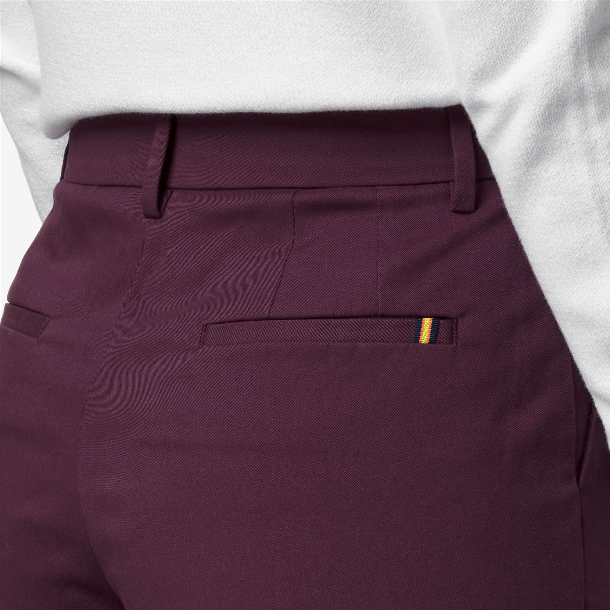 K-Way Mujer Violeta Eyre Twill Tech Peach Golf - Chino Pantaloni - Chino Pantaloni