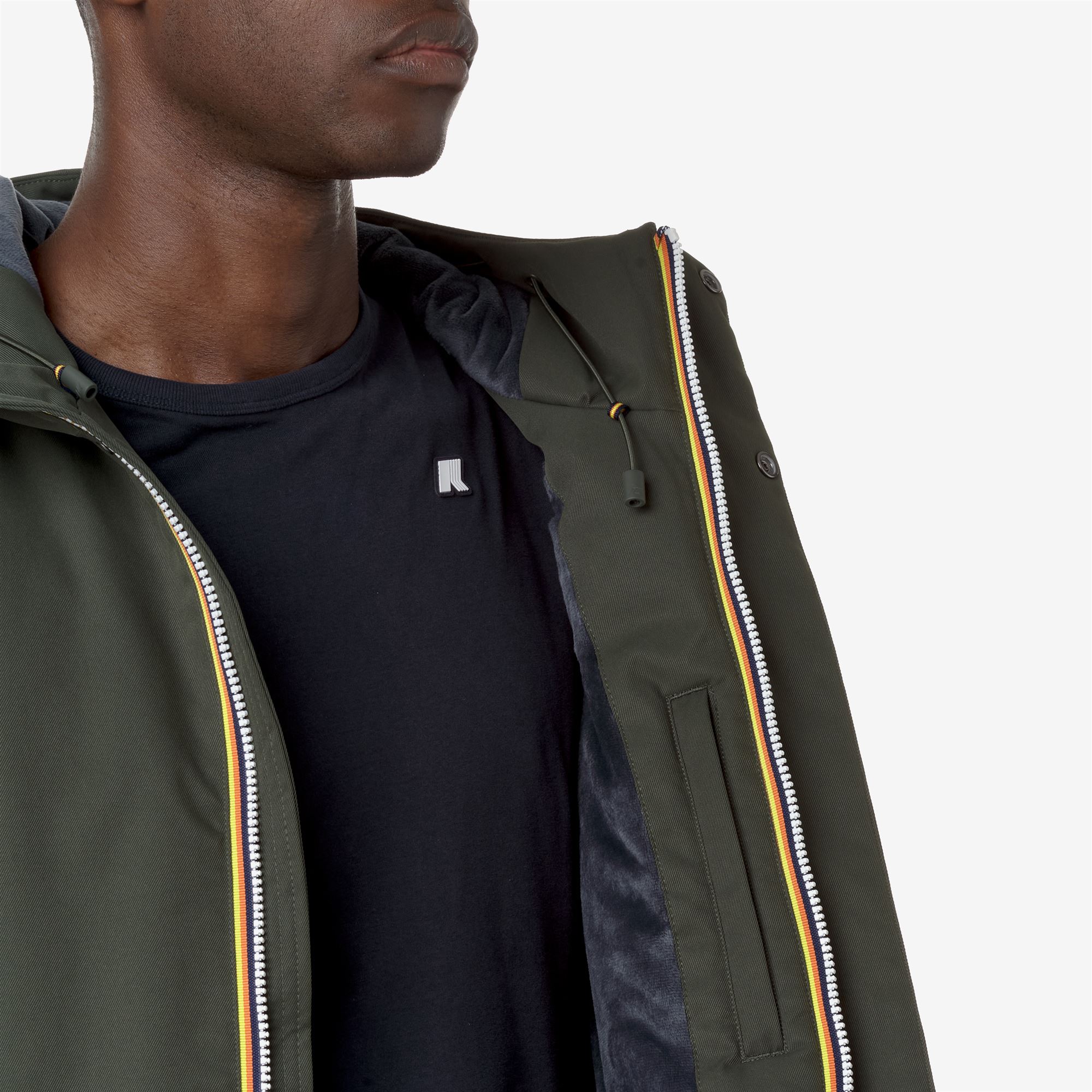 K-Way Uomo Blu Jacko Twill Marmotta - Breve Giacche - Breve Giacche