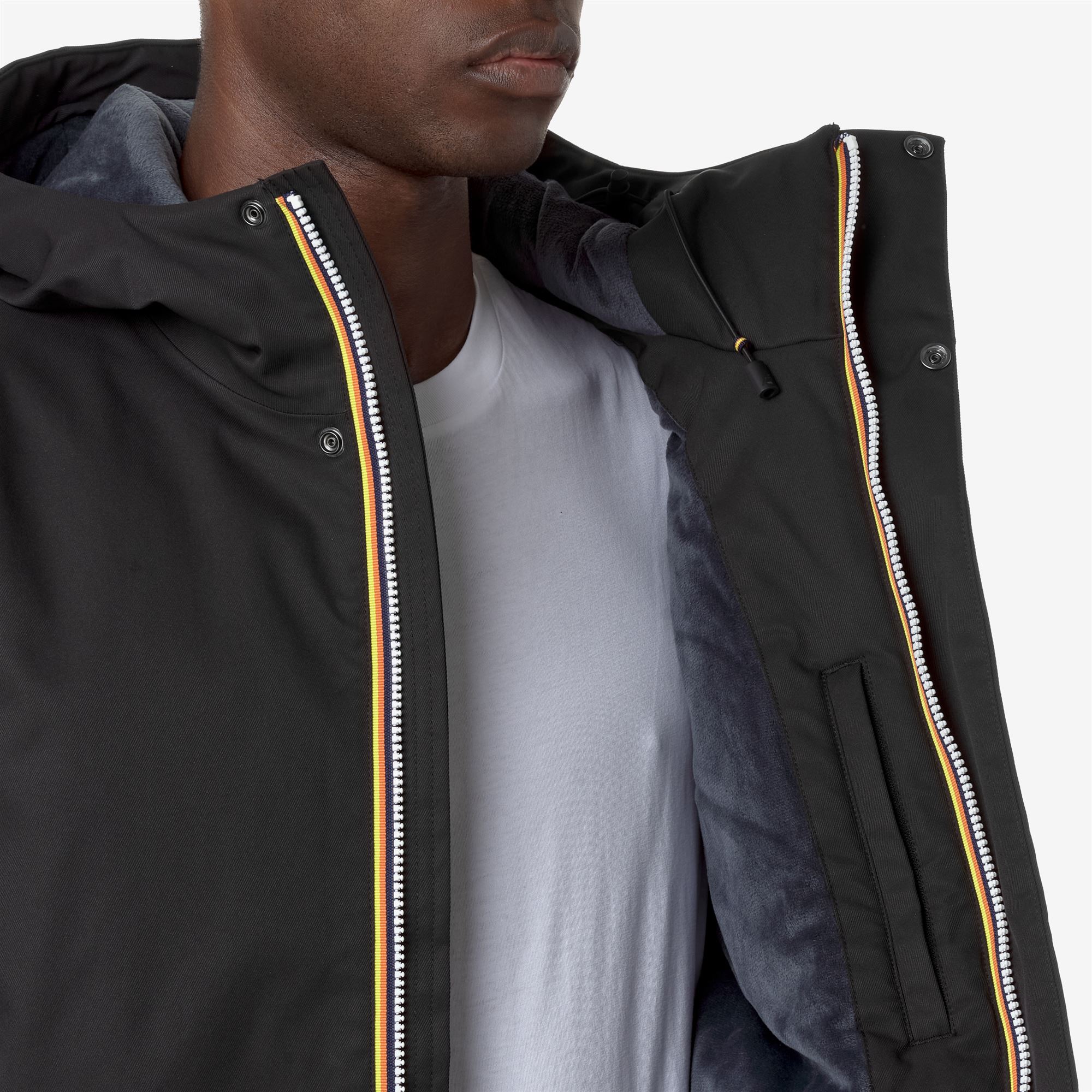 K-Way Uomo Blu Jacko Twill Marmotta - Breve Giacche - Breve Giacche