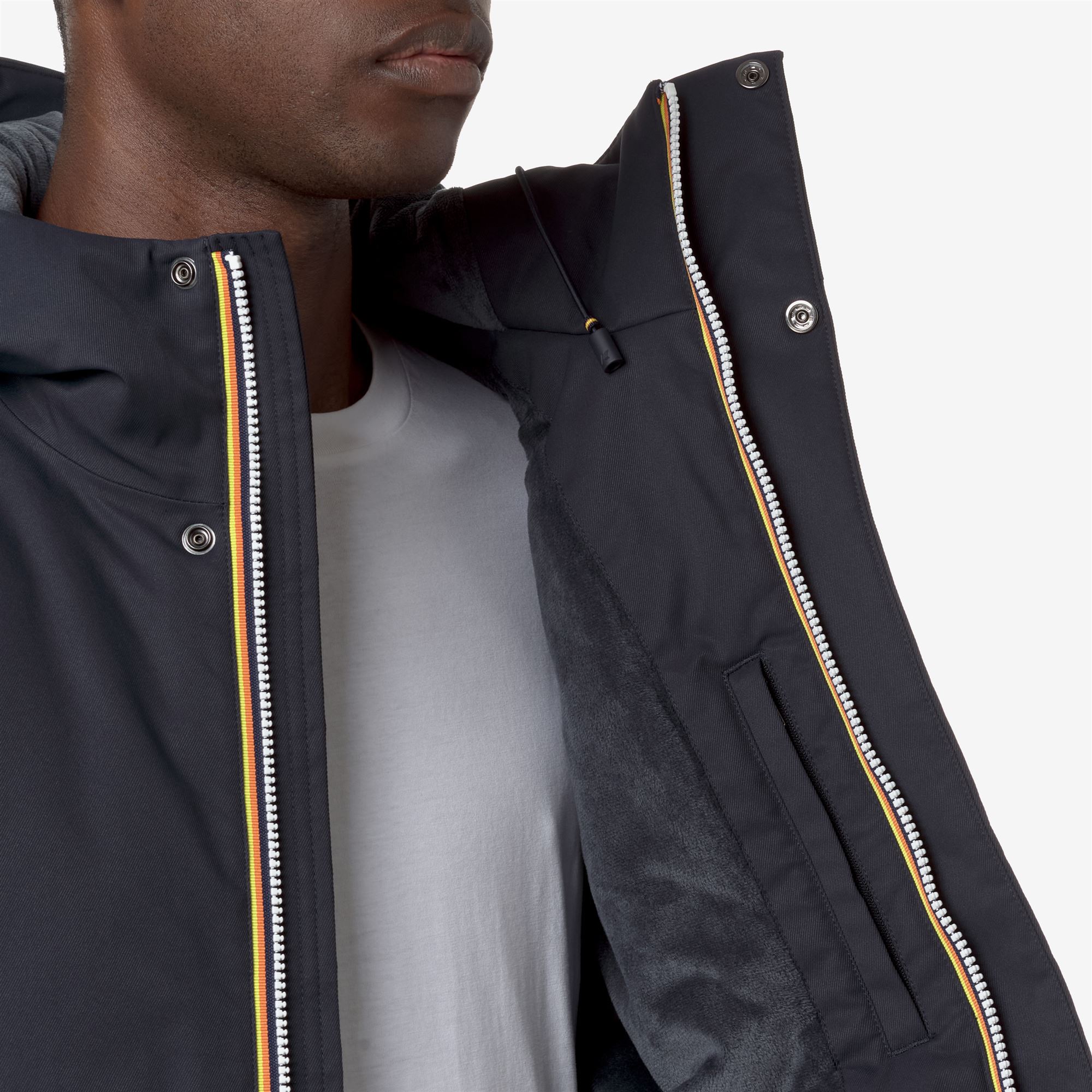 K-Way Uomo Blu Jacko Twill Marmotta - Breve Giacche - Breve Giacche