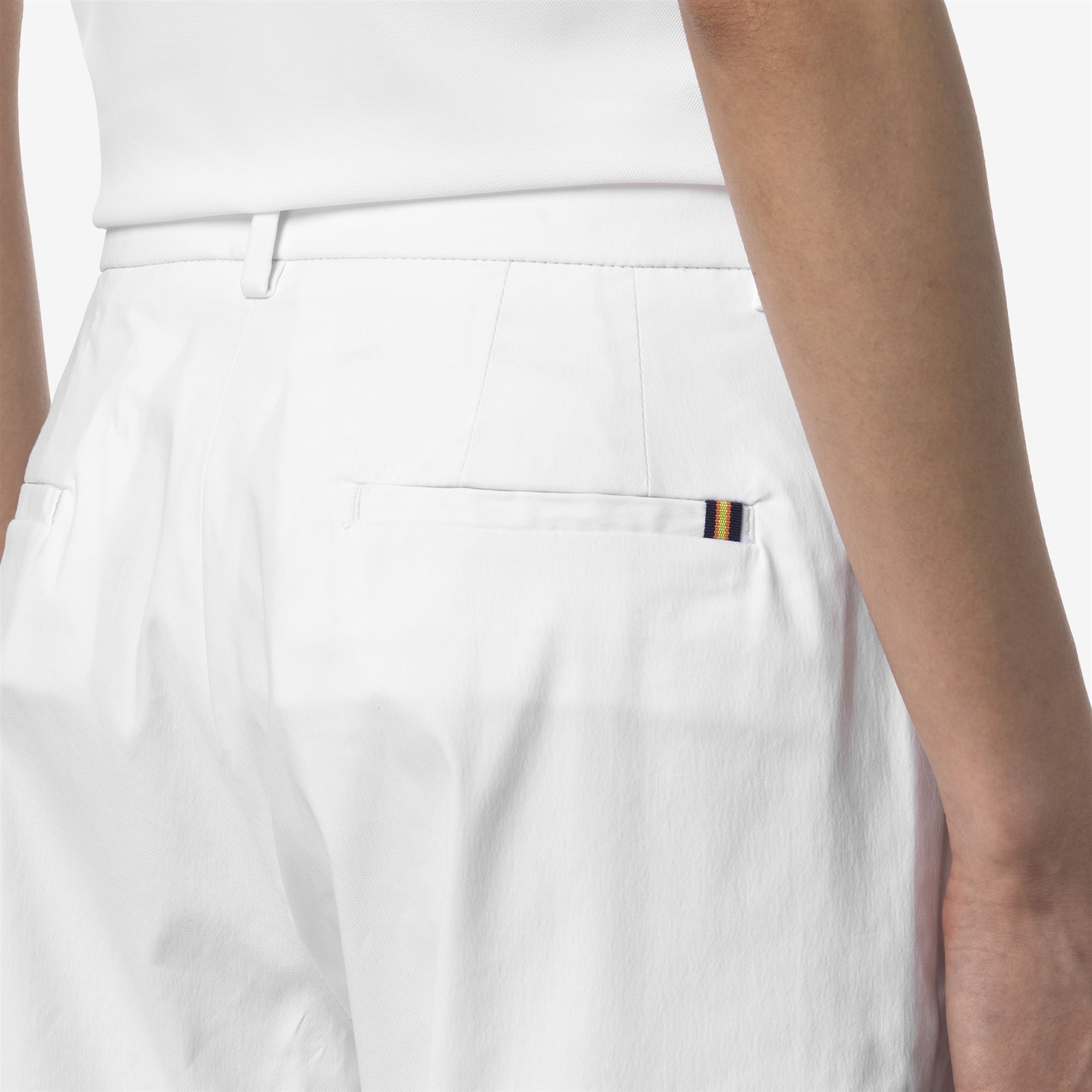 K-Way Mujer Blanco Eyre Twill Tech Golf - Chino Pantaloni - Chino Pantaloni